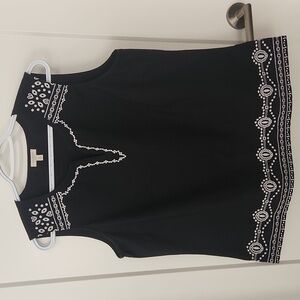 Talbots Embroidered Sleeveless Blouse